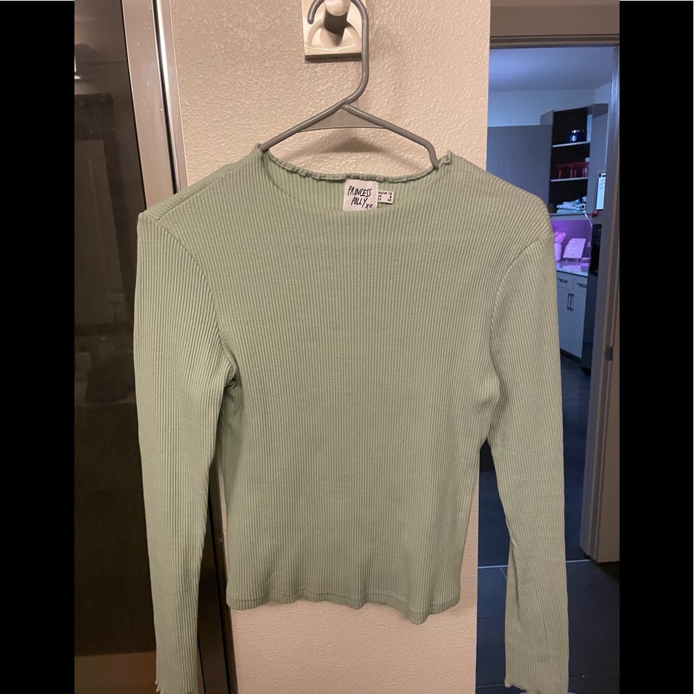 Princess Polly Light Green Long Sleeve